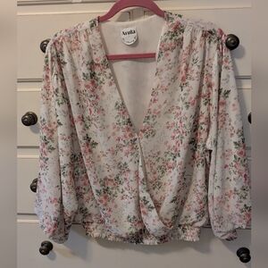 Arula Floral Blouse. Size A (1X)